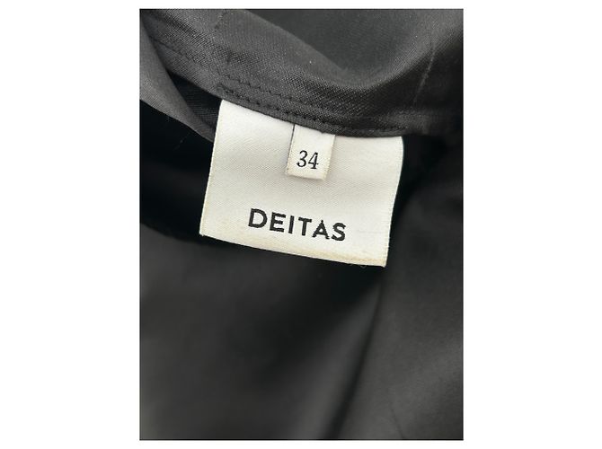 Autre Marque DEITAS Seidenkleid Schwarz - Ansicht 5