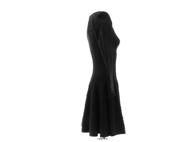 Alaïa Skaterkleid Schwarz Viscose - Ansicht 3
