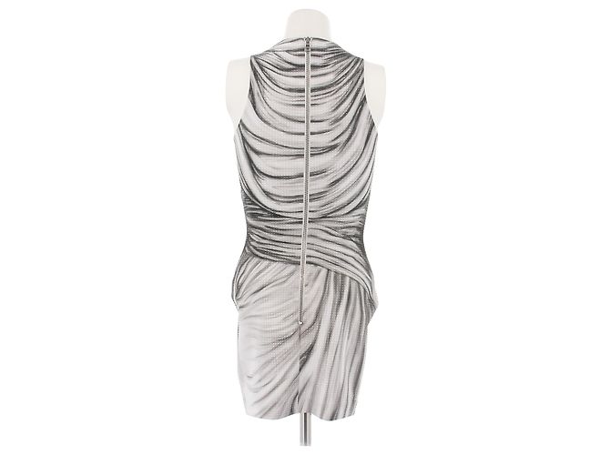 Balmain Vestido de strass con estampado Gris antracita - vista 2
