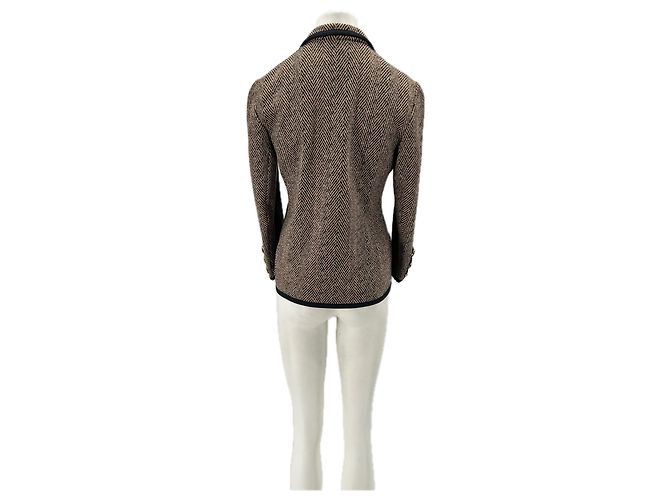 Autre Marque Blazer LIOLA efecto tweed beige talla S - vista 2
