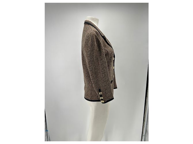 Autre Marque Blazer LIOLA efecto tweed beige talla S - vista 3