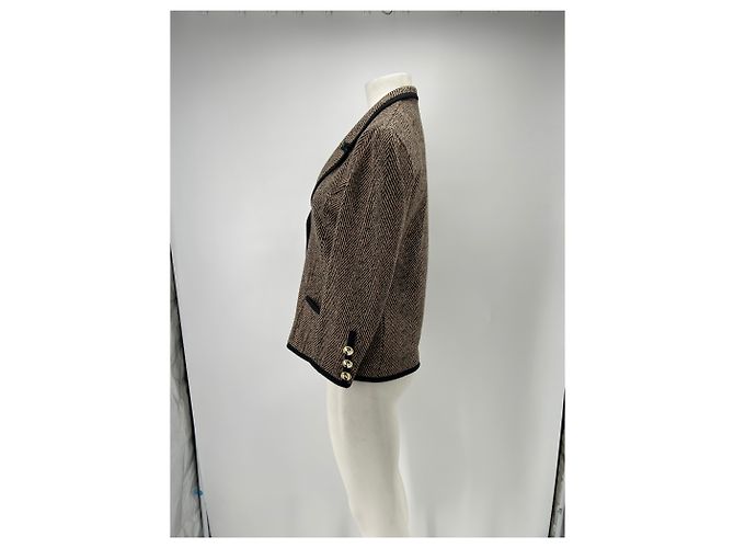 Autre Marque Blazer LIOLA efecto tweed beige talla S - vista 4
