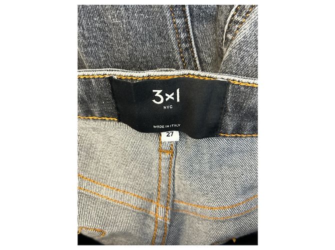 Autre Marque Jeans 3X1 de algodón gris Talla 27 - vista 3