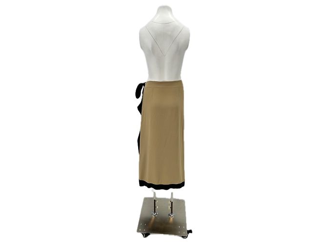 Massimo Dutti Falda beige midi - vista 2