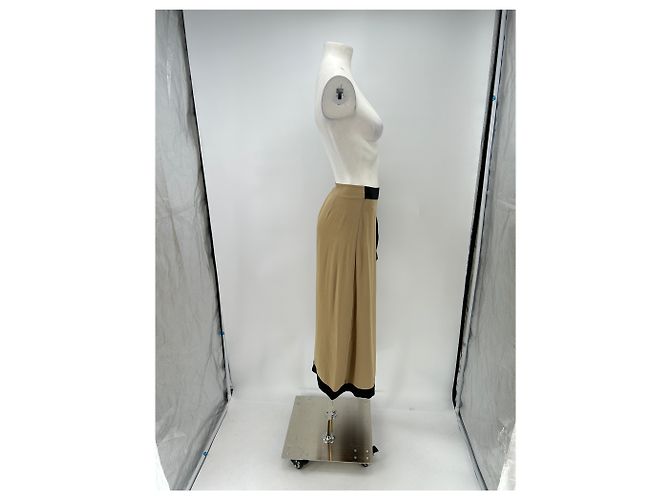 Massimo Dutti Falda beige midi - vista 3