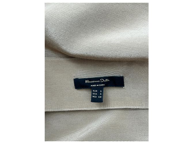 Massimo Dutti Falda beige midi - vista 5