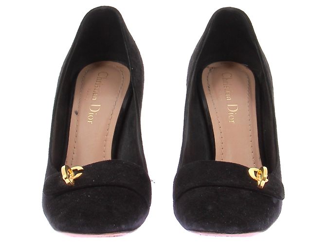 Dior Décolleté in camoscio nero - vista 4