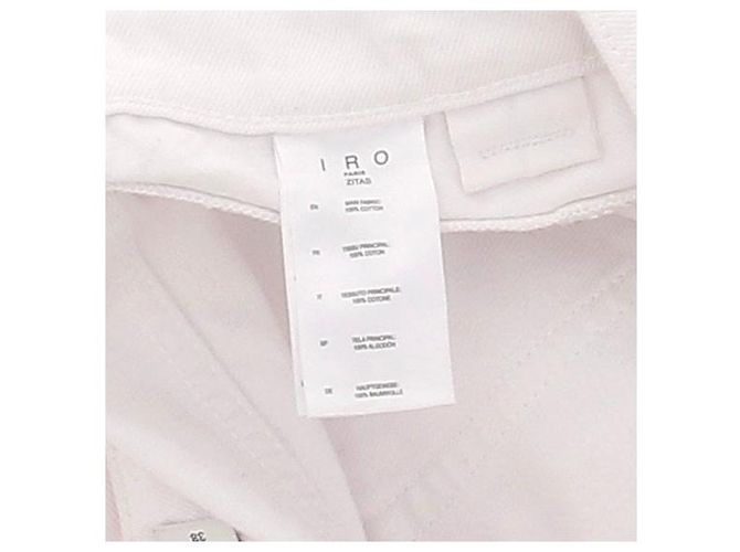 Jeans Iro bianchi in cotone taglia 38 Bianco - vista 7