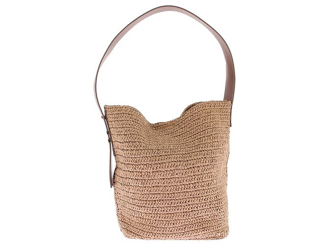 J.Crew Borsa Secchiello "Palma" in paglia - vista 2