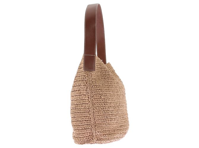 J.Crew Borsa Secchiello "Palma" in paglia - vista 4