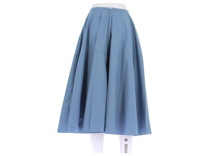 Autre Marque Falda acampanada azul de largo medio BITE - vista 2