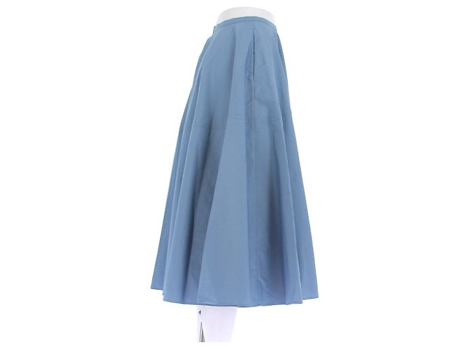 Autre Marque Falda acampanada azul de largo medio BITE - vista 3