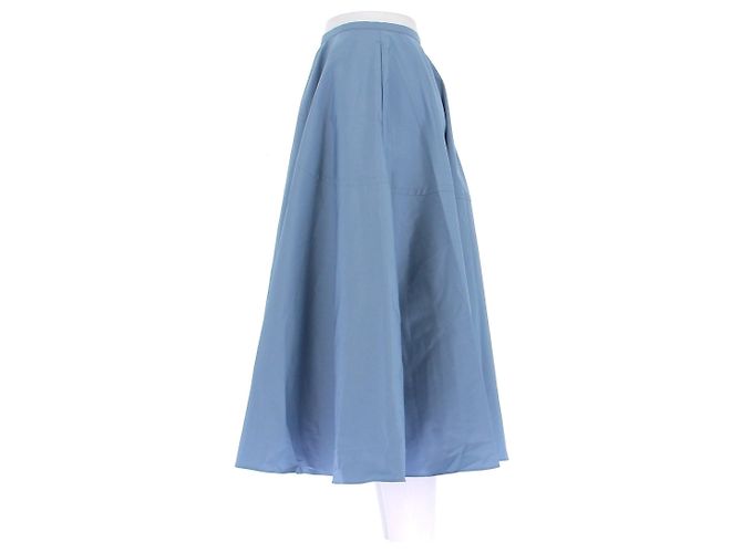 Autre Marque Falda acampanada azul de largo medio BITE - vista 4