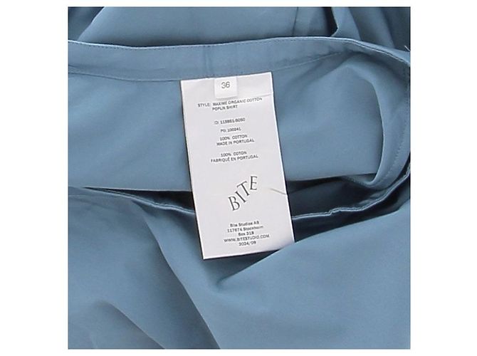 Autre Marque Falda acampanada azul de largo medio BITE - vista 5