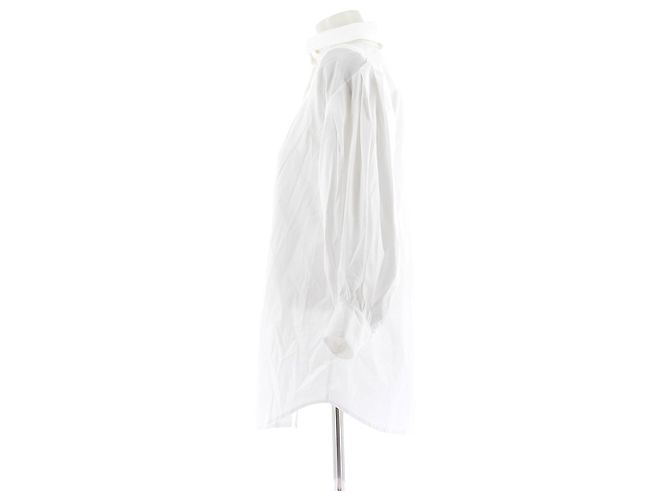 Autre Marque Camisa blanca de algodón HANANE HOTAIT Blanco - vista 4