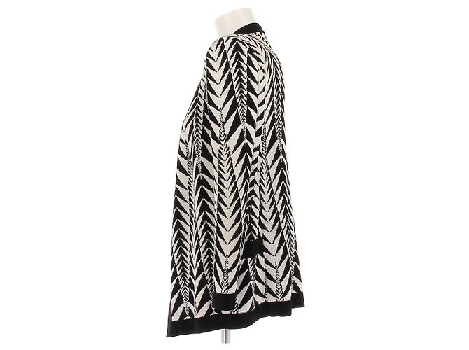 Balmain Strickjacke mit schwarz weißem Print - Ansicht 4