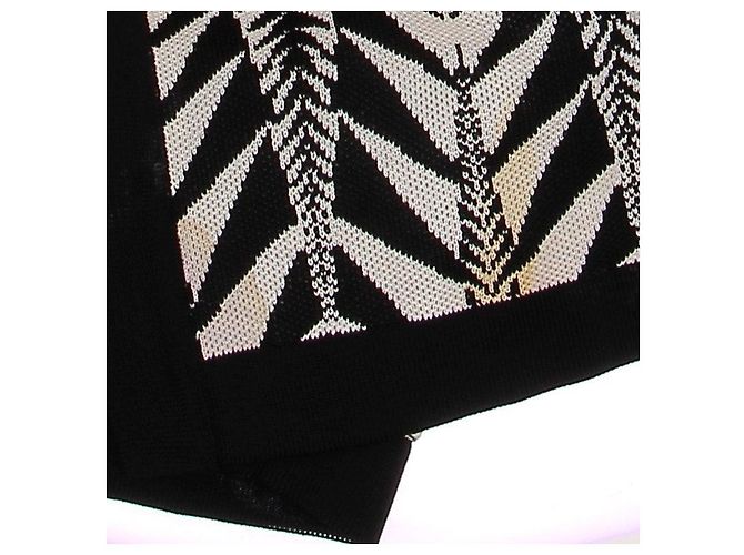 Balmain Strickjacke mit schwarz weißem Print - Ansicht 6