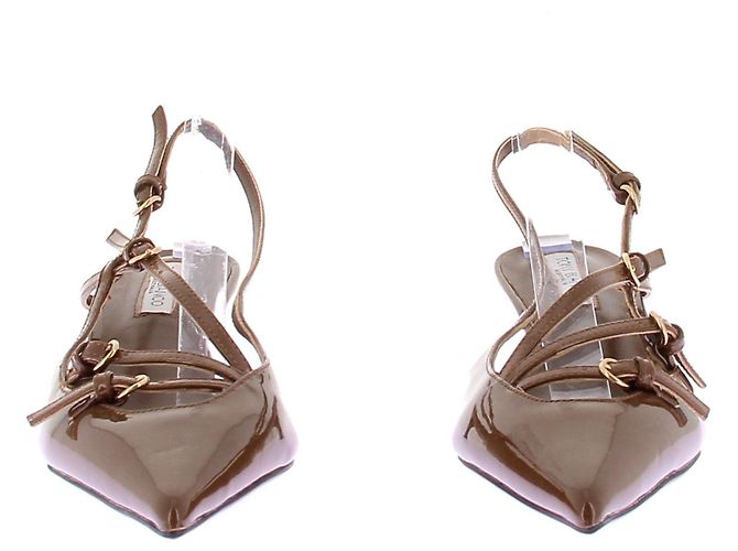 Autre Marque Lackleder Slingback Braun - Ansicht 4