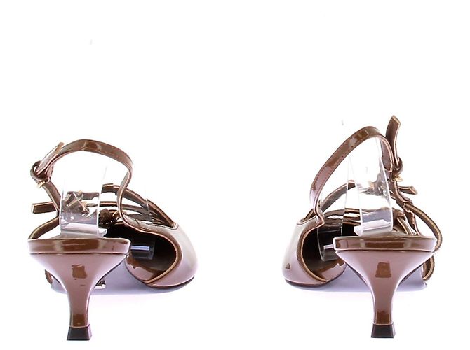 Autre Marque Lackleder Slingback Braun - Ansicht 5