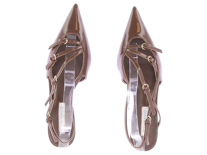 Autre Marque Lackleder Slingback Braun - Ansicht 6