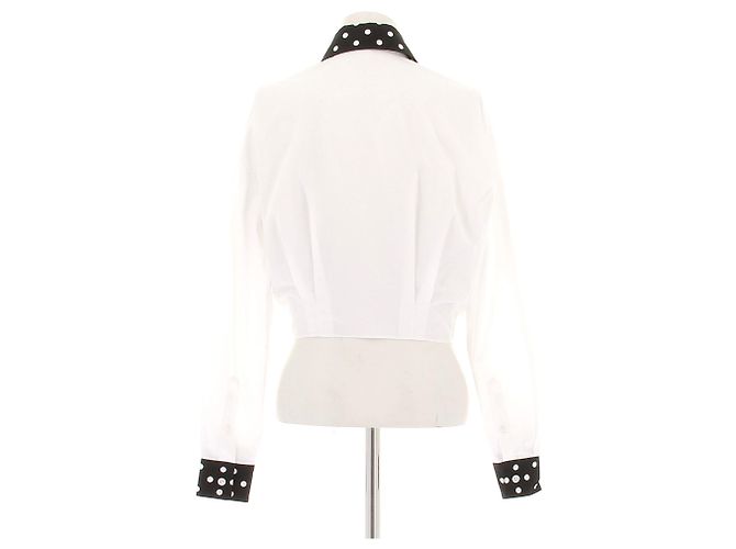 Camicia Tie-Dye Dolce & Gabbana Bianca e Nera Bianco - vista 2