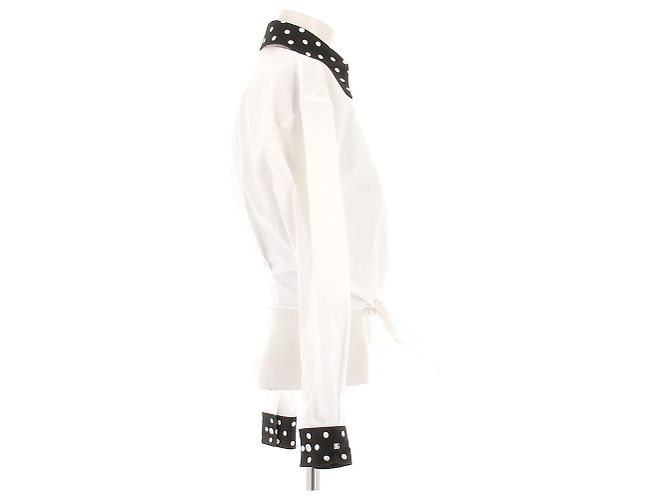 Camicia Tie-Dye Dolce & Gabbana Bianca e Nera Bianco - vista 3