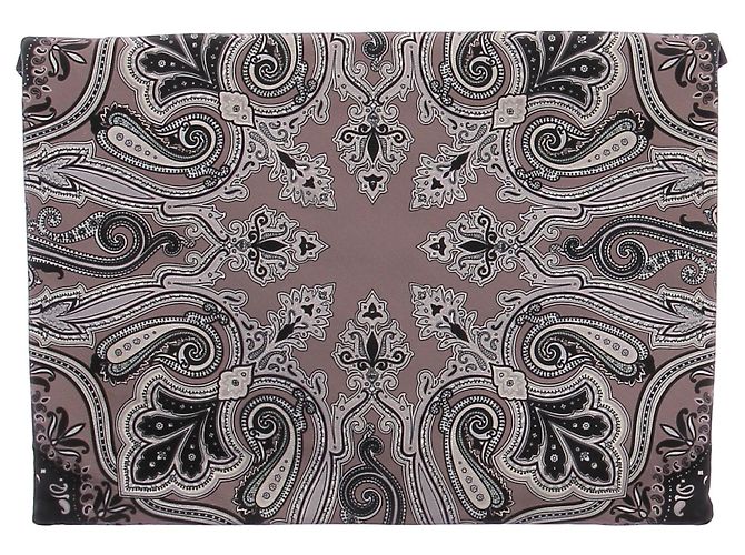 Pochette a busta Etro stampa bandana nera Nero - vista 2