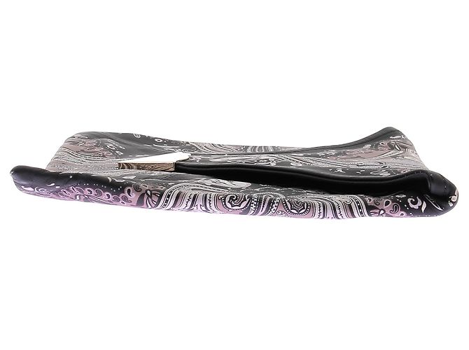 Pochette a busta Etro stampa bandana nera Nero - vista 4