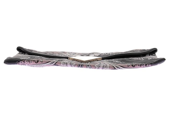 Pochette a busta Etro stampa bandana nera Nero - vista 6
