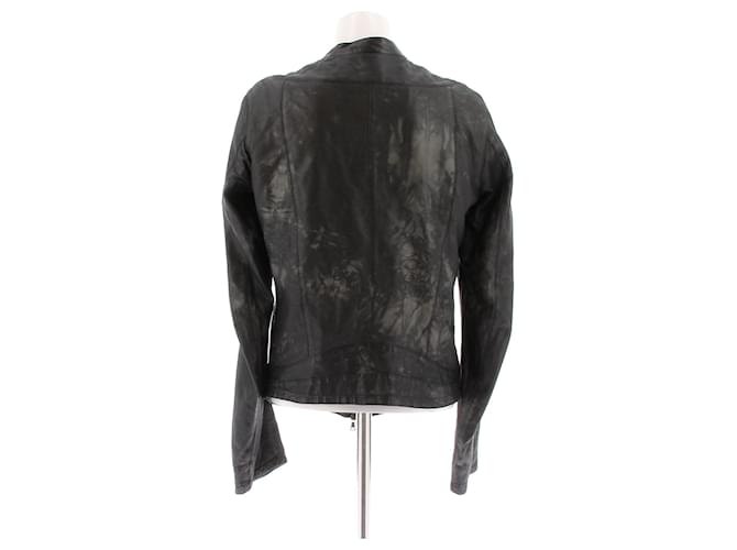 Drome Lederjacke Schwarz - Ansicht 2
