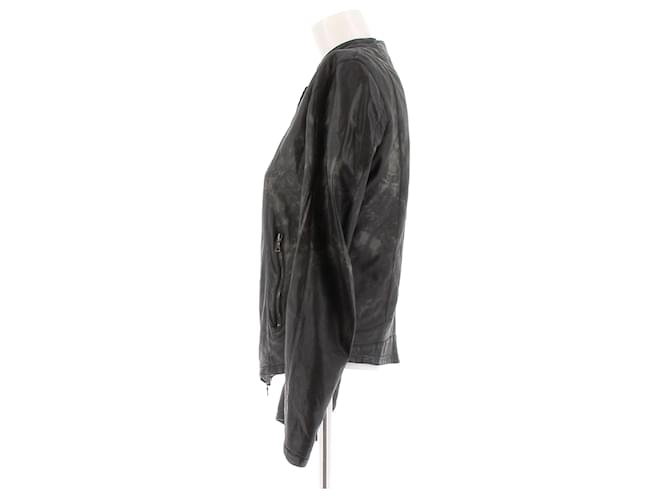 Drome Lederjacke Schwarz - Ansicht 4