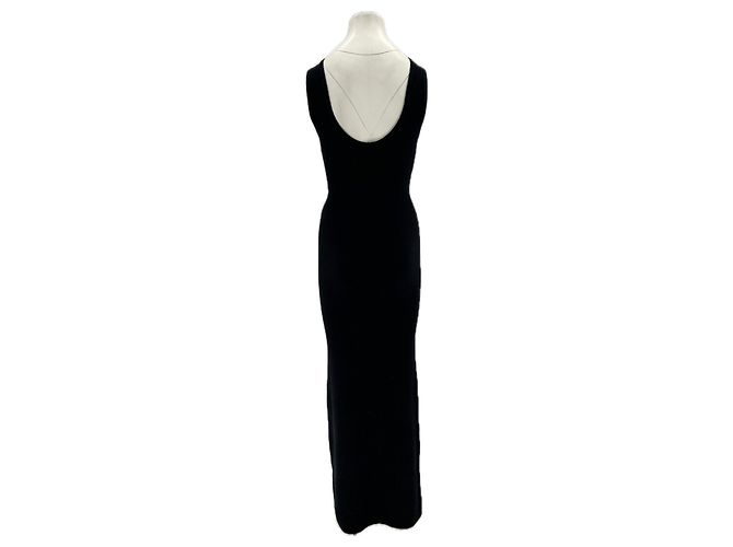 Autre Marque Vestido maxi negro sin mangas de algodón SIR - vista 2