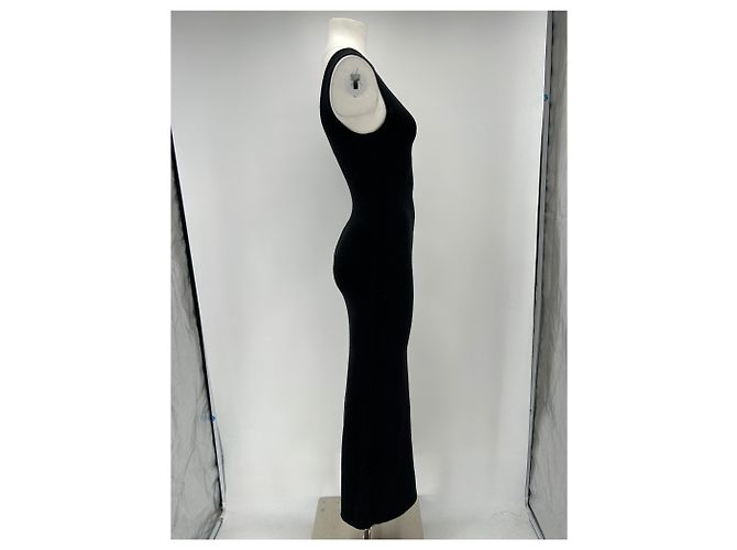 Autre Marque Vestido maxi negro sin mangas de algodón SIR - vista 3