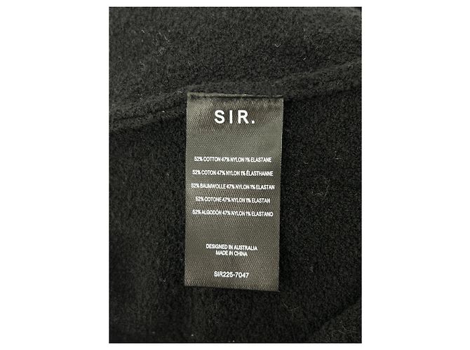 Autre Marque Vestido maxi negro sin mangas de algodón SIR - vista 7
