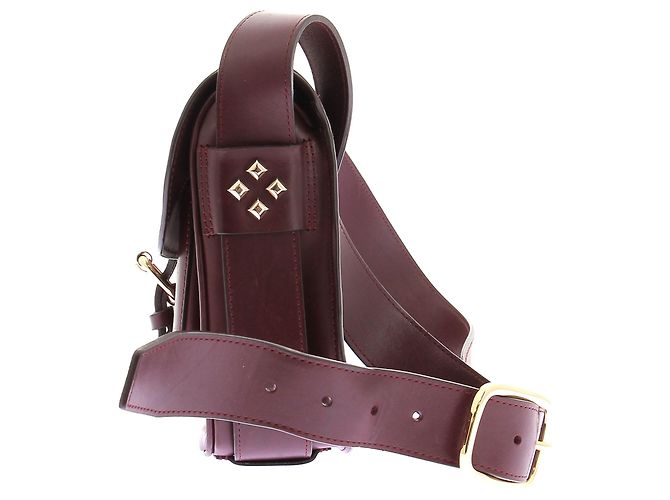 Autre Marque Borsa a tracolla bordeaux Bordò - vista 3