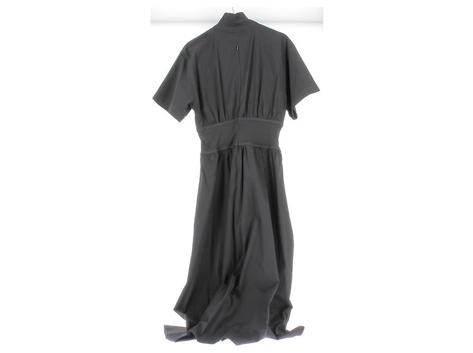 Bottega Veneta Maxi Kleid Schwarz mit Reißverschlüssen - Ansicht 2