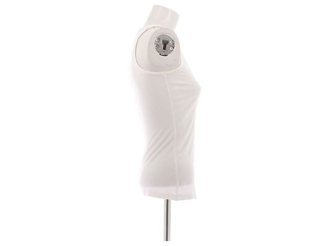 Canotta bianca Givenchy in viscosa Bianco - vista 3