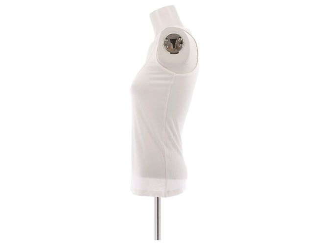 Canotta bianca Givenchy in viscosa Bianco - vista 4