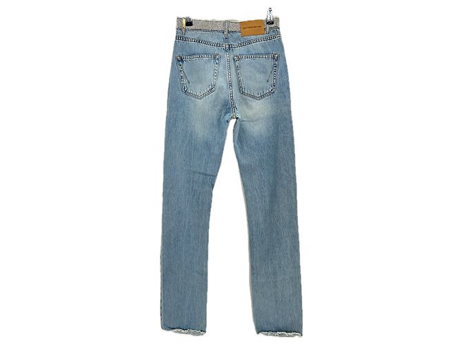 Alexandre Vauthier Jeans Blau mit Strassgürtel - Ansicht 2
