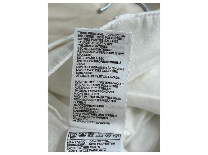 Pantalones blancos de algodón con cinturón Ba&Sh - vista 5