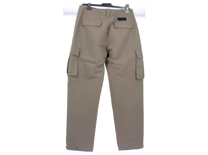 Christian Dior Pantaloni kaki con tasche Cachi - vista 2