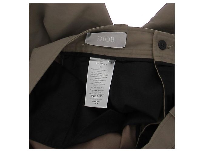 Christian Dior Pantaloni kaki con tasche Cachi - vista 3