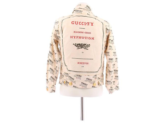 Chaqueta Gucci de algodón blanca Blanco - vista 2
