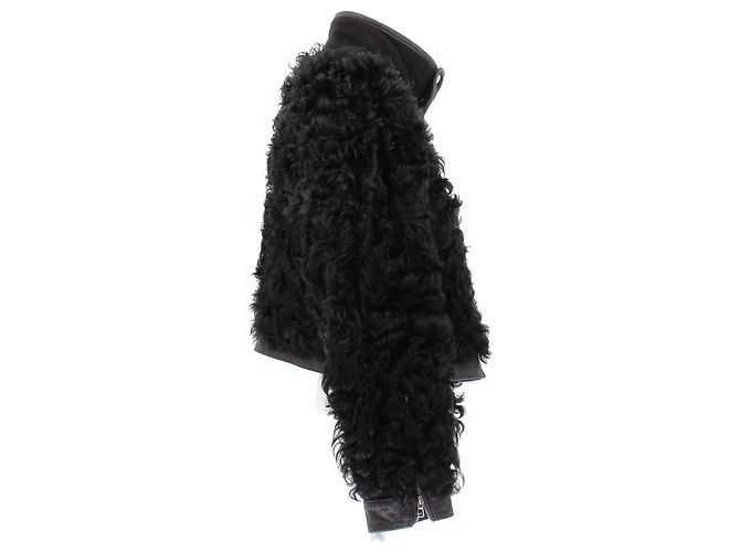 Diesel Lederjacke Schwarz - Ansicht 3