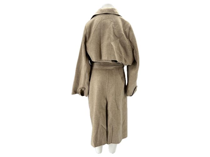 Eric Bompard Abrigo beige de lana - vista 2
