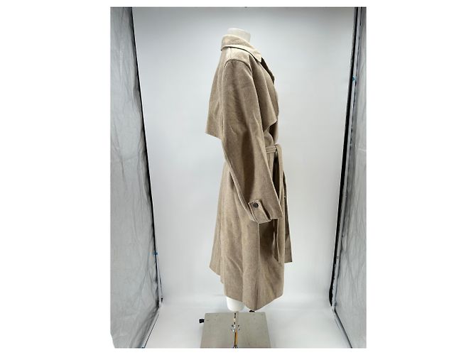 Eric Bompard Abrigo beige de lana - vista 3