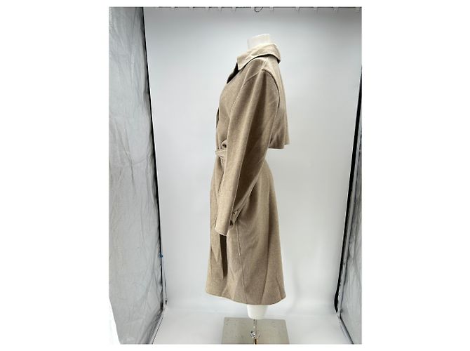 Eric Bompard Abrigo beige de lana - vista 4