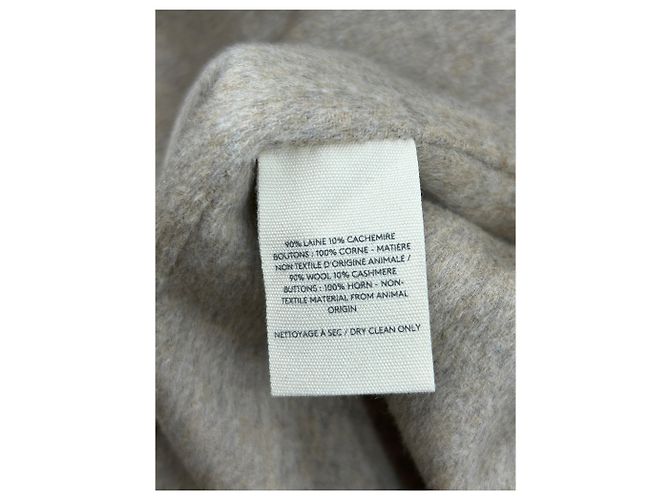 Eric Bompard Abrigo beige de lana - vista 6