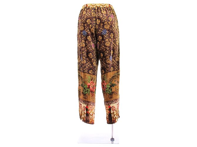 Pierre Louis Mascia Pantalón de terciopelo estampado Multicolor - vista 2