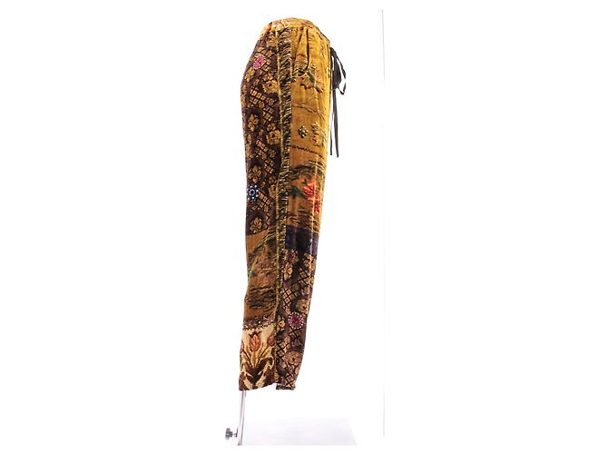 Pierre Louis Mascia Pantalón de terciopelo estampado Multicolor - vista 3